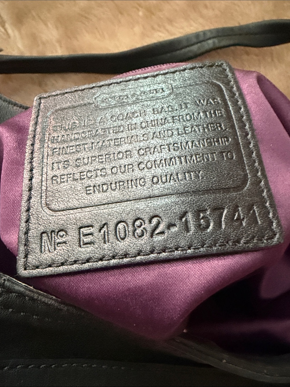 Coach hobo bag leather 3734 - Picture 8 of 9